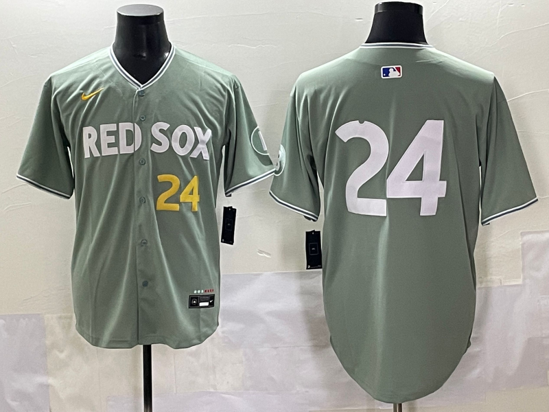 Men's Boston Red Sox Trevor Story #24 Gray 2025 City Connect Limited Jersey